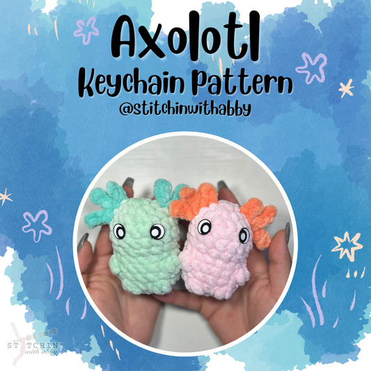 Axolotl Keychain Pattern