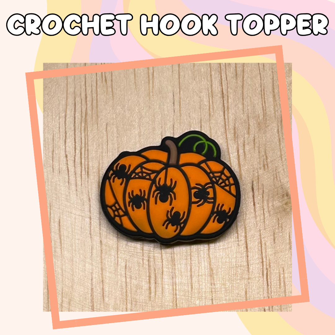 Spider Pumpkin Halloween Holiday Crochet Hooks New