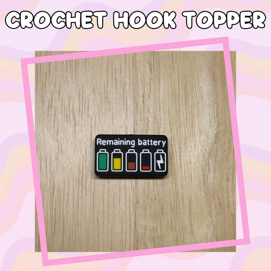 Battery Percentage Crochet Hook