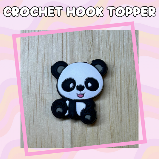 LF Inspired Panda with Rainbow Beads Crochet Hooks