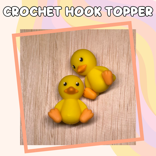 3D Topper Animal Sitting Duck Farm Crochet Hook