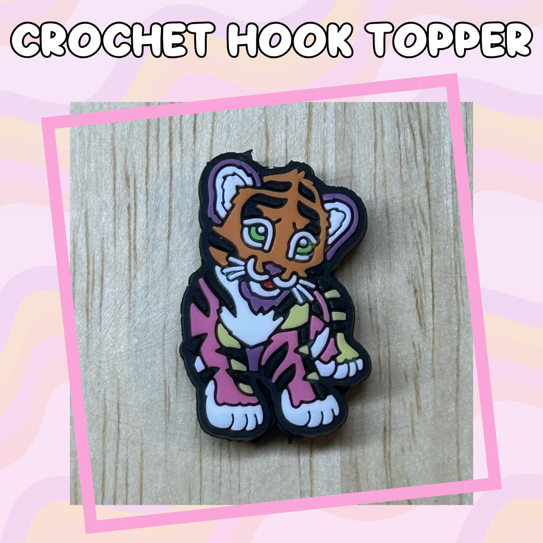 LF Inspired Rainbow Tiger Crochet Hook