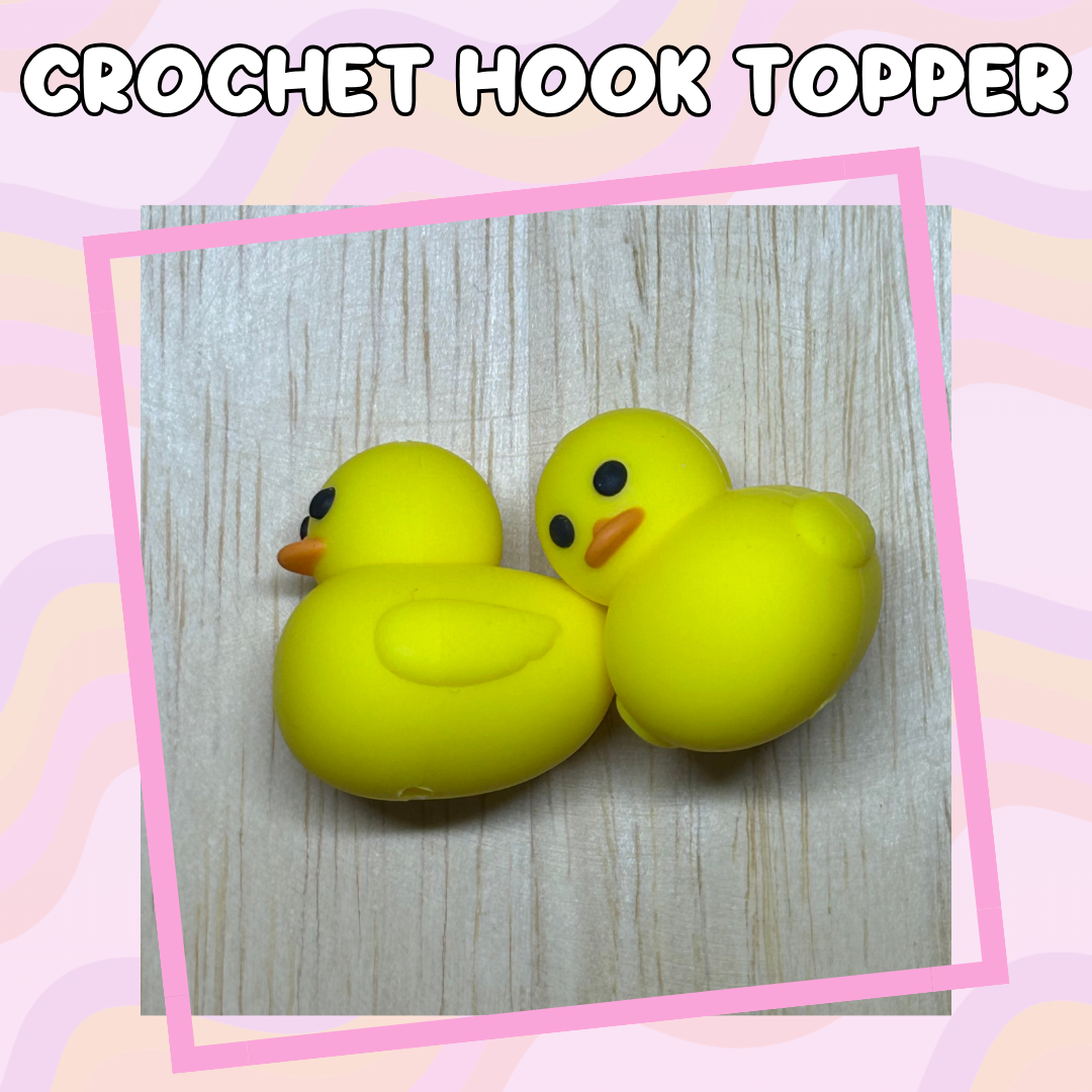 3D Topper Duck Crochet Hooks