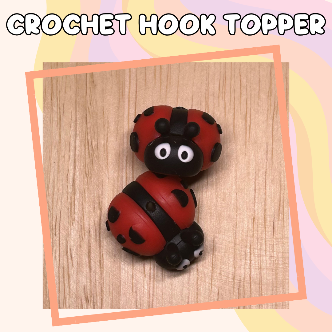 3D Topper Animal Ladybug Bug Crochet Hook