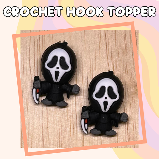 3D Topper Mask Dude Horror Character Crochet Hooks New