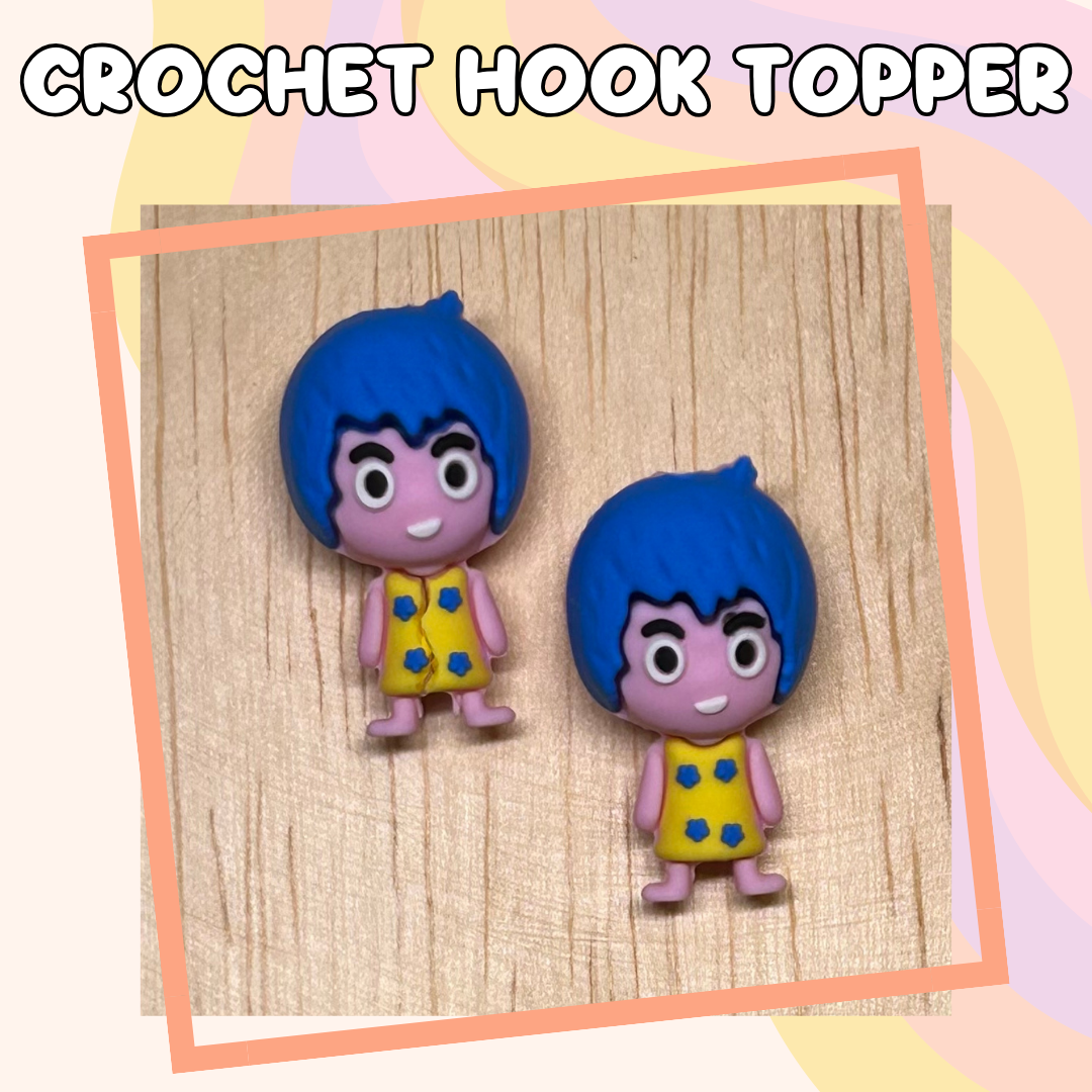 3D Topper Happy Emotion Character Crochet Hooks New