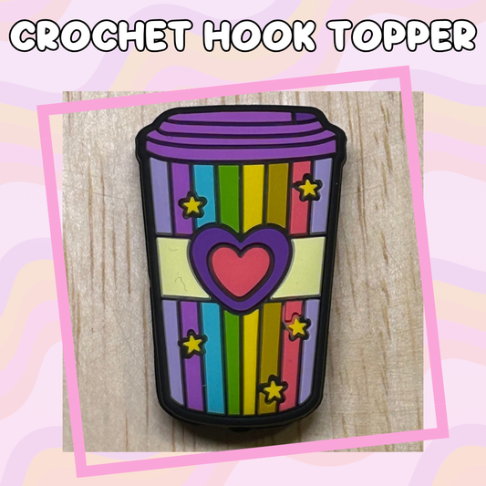 Food Rainbow Coffee Mug Crochet Hook