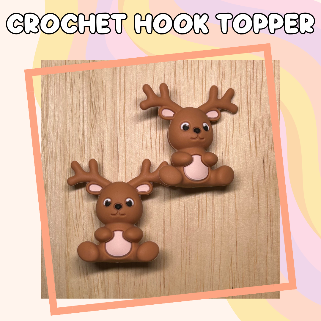 3D Topper Animal Deer Crochet Hook