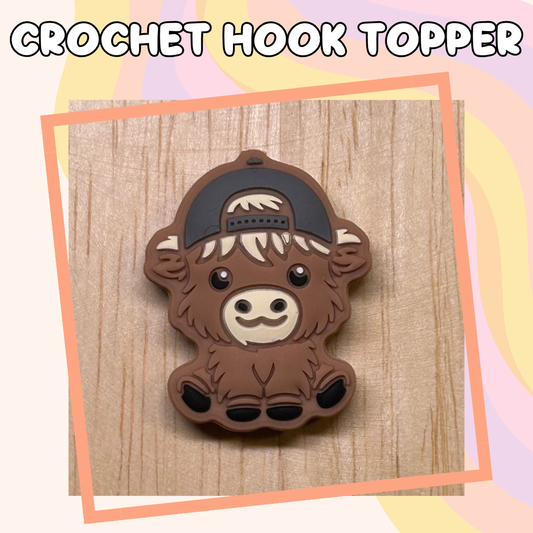 Hat Highland Cow Farm Animal Crochet Hook