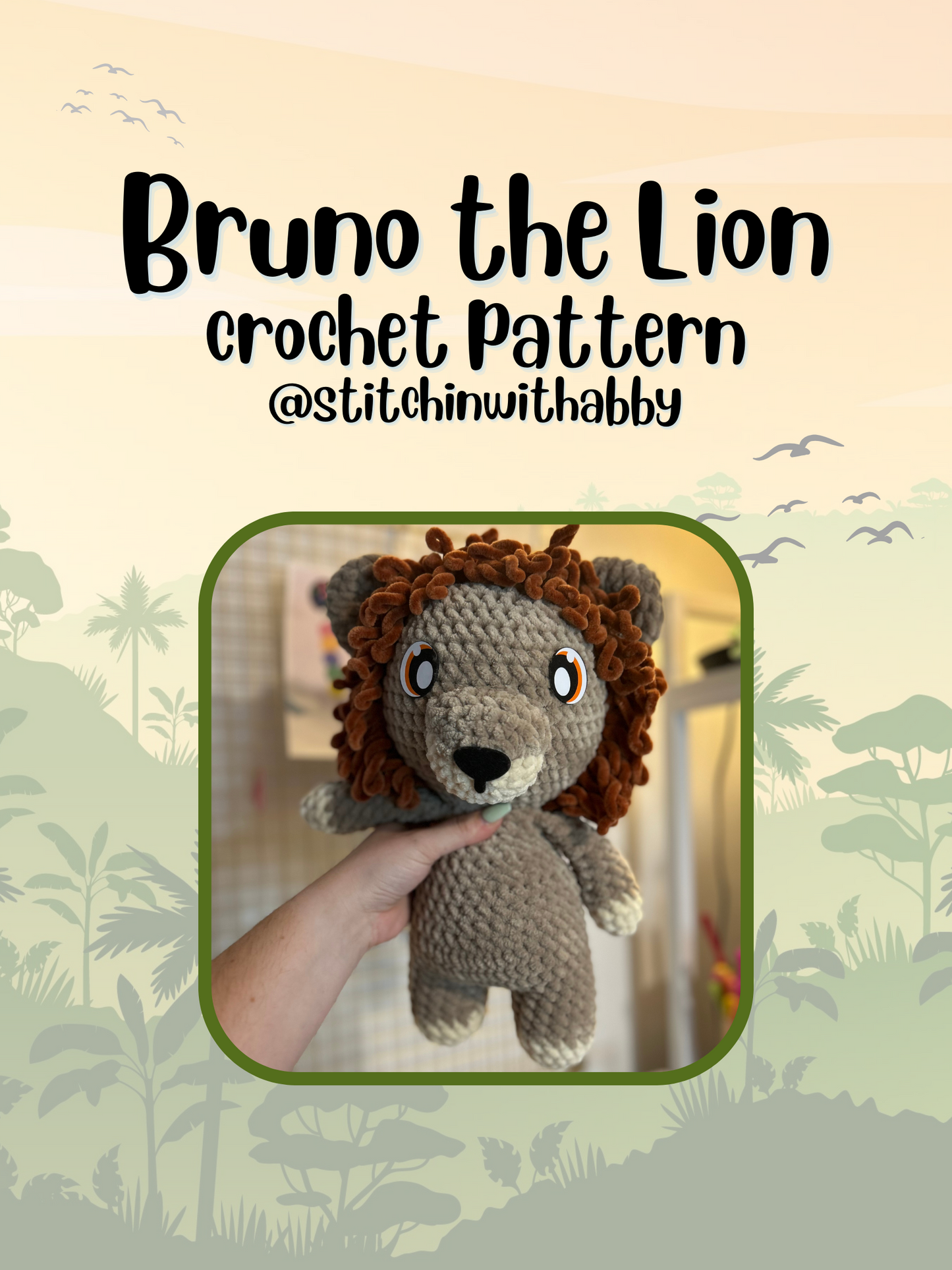 Bruno the Lion Crochet Pattern