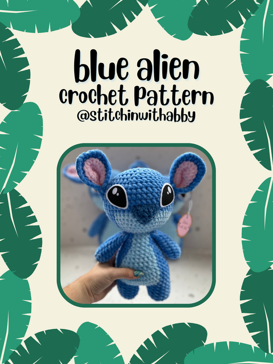 Blue Alien Crochet Pattern