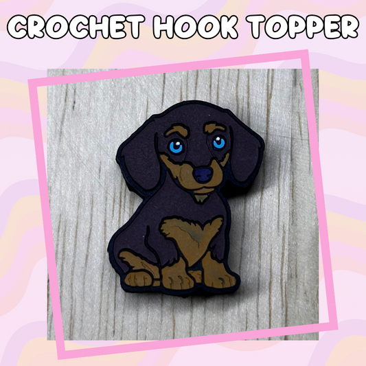 Realistic Dog Dachshund Crochet Hooks