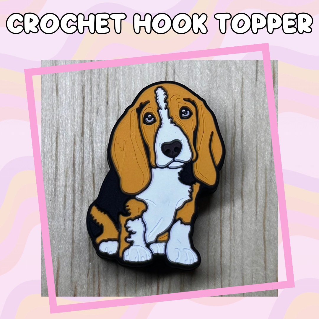 Realistic Dog Basset Hound Crochet Hooks