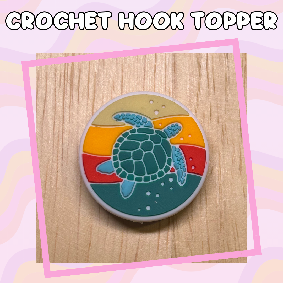 Sunset Turtle Crochet Hook