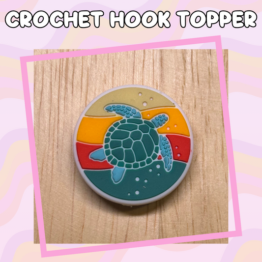 Sunset Turtle Crochet Hook