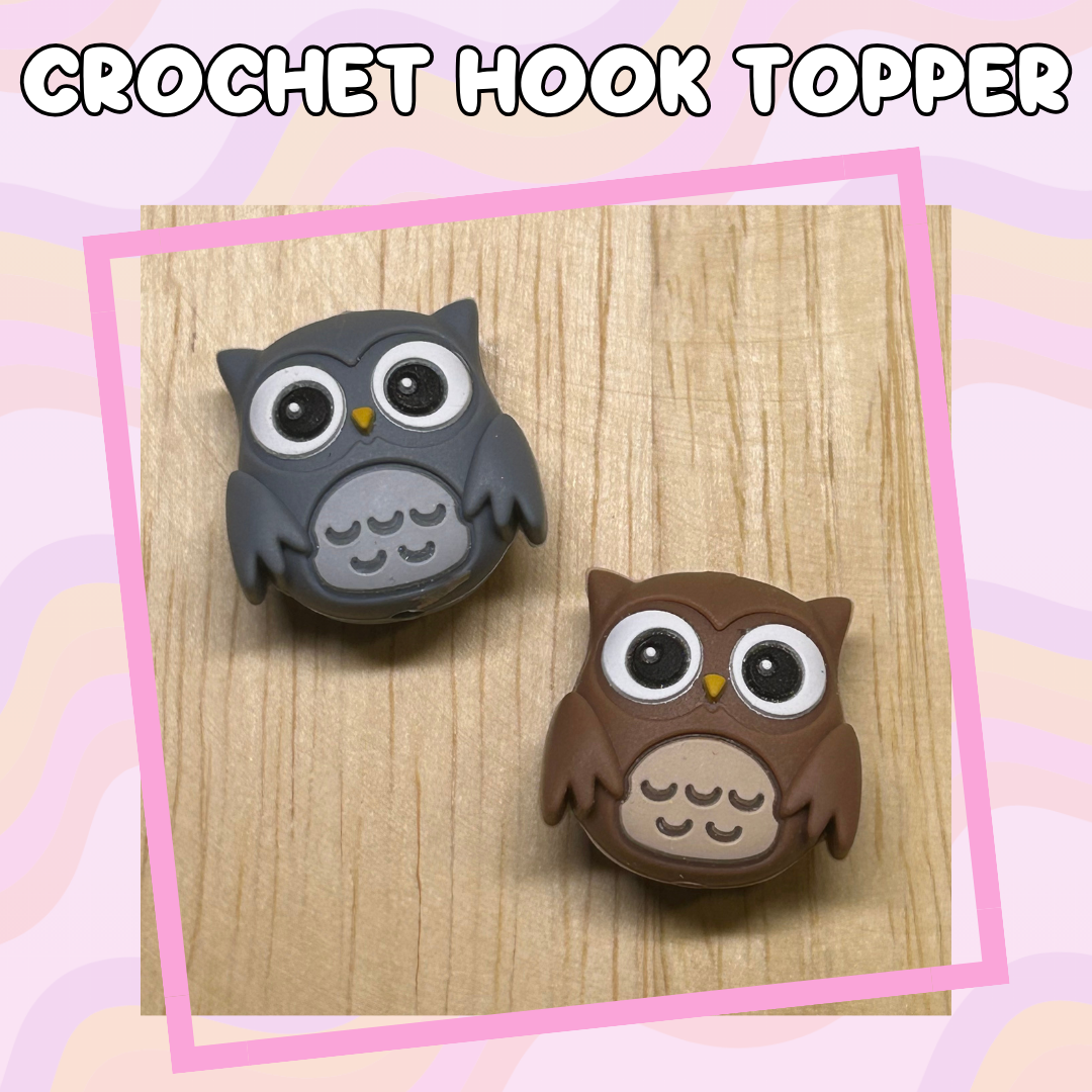 3D Toppers Owl Animal Crochet Hooks