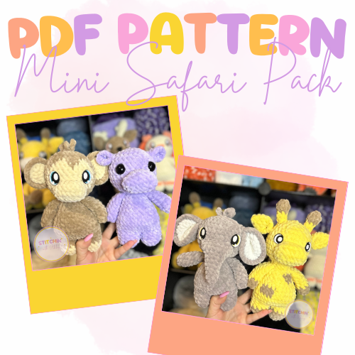 Mini Safari Friends Pack Pattern