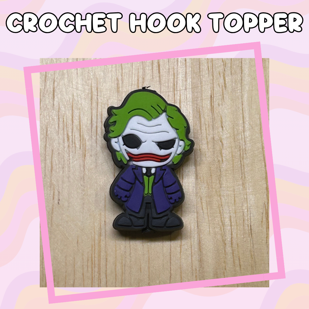 Heroes and Villains Green Haired Joker Character Crochet Hook