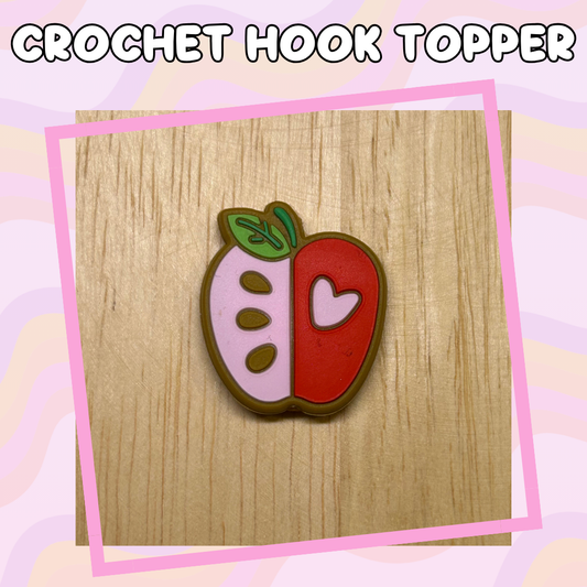 Teacher Apple Crochet Hooks