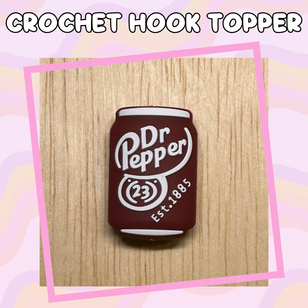 Dr. Pepper Drink Crochet Hook