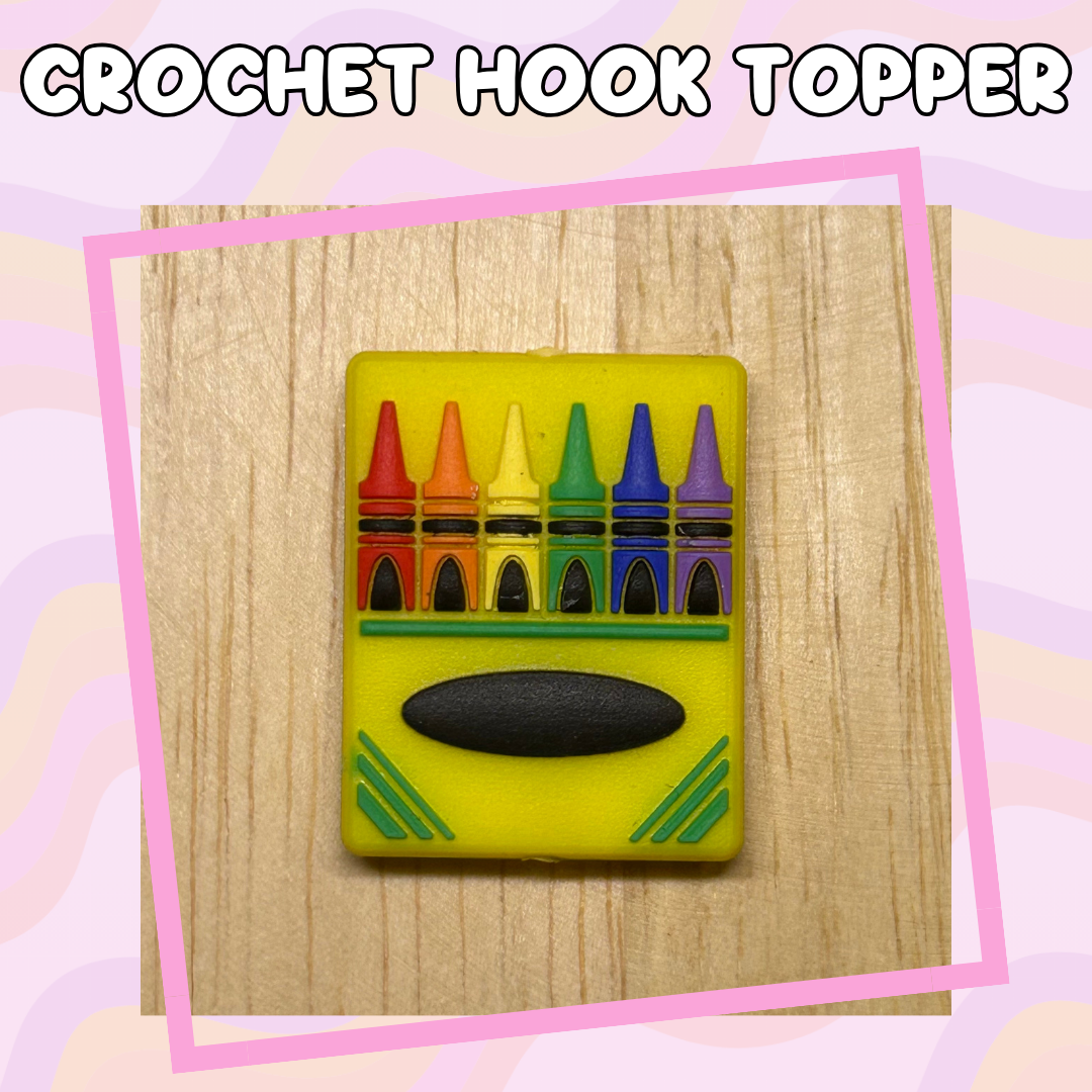 Teacher Crayons Crochet Hooks