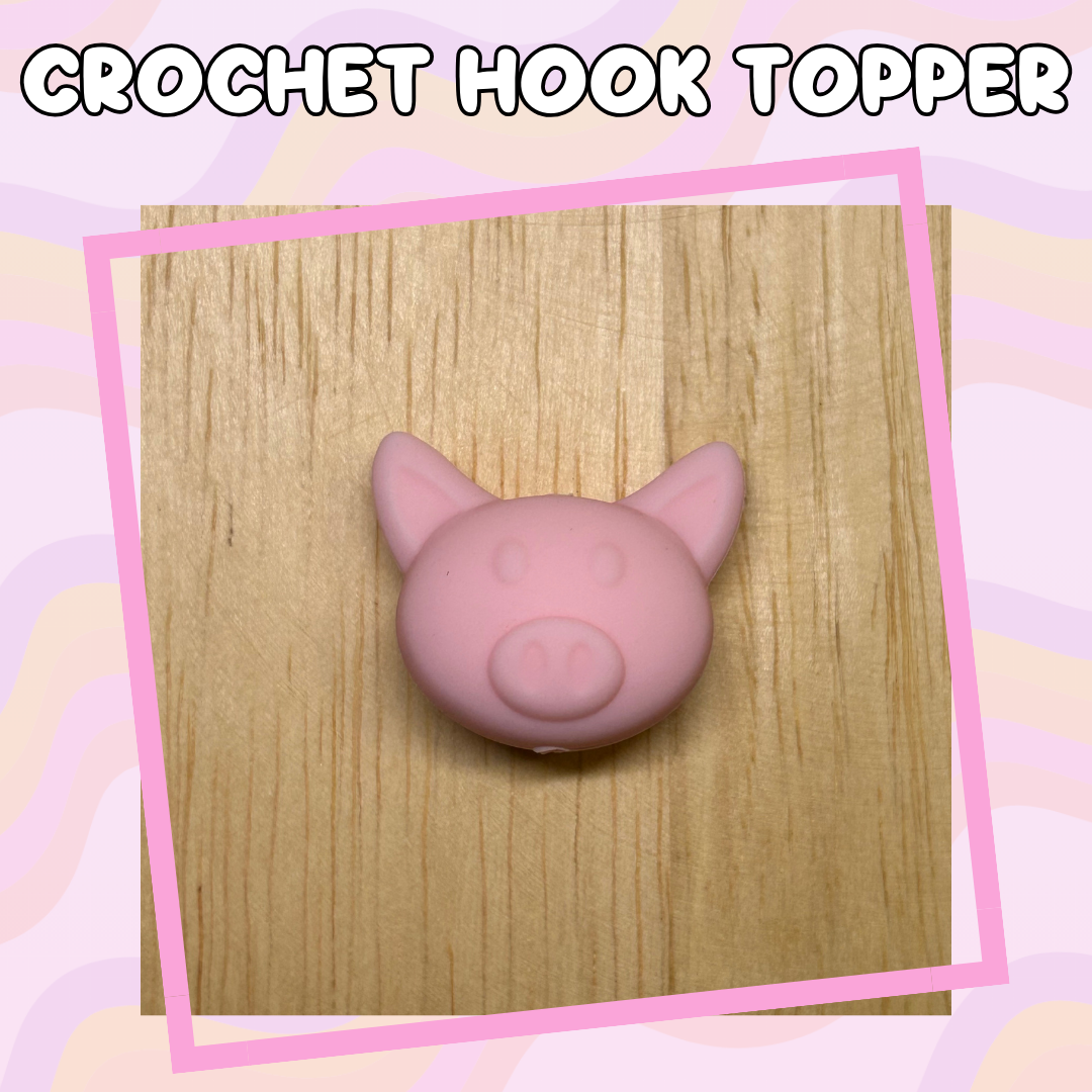 Teacher Piggie Crochet Hooks