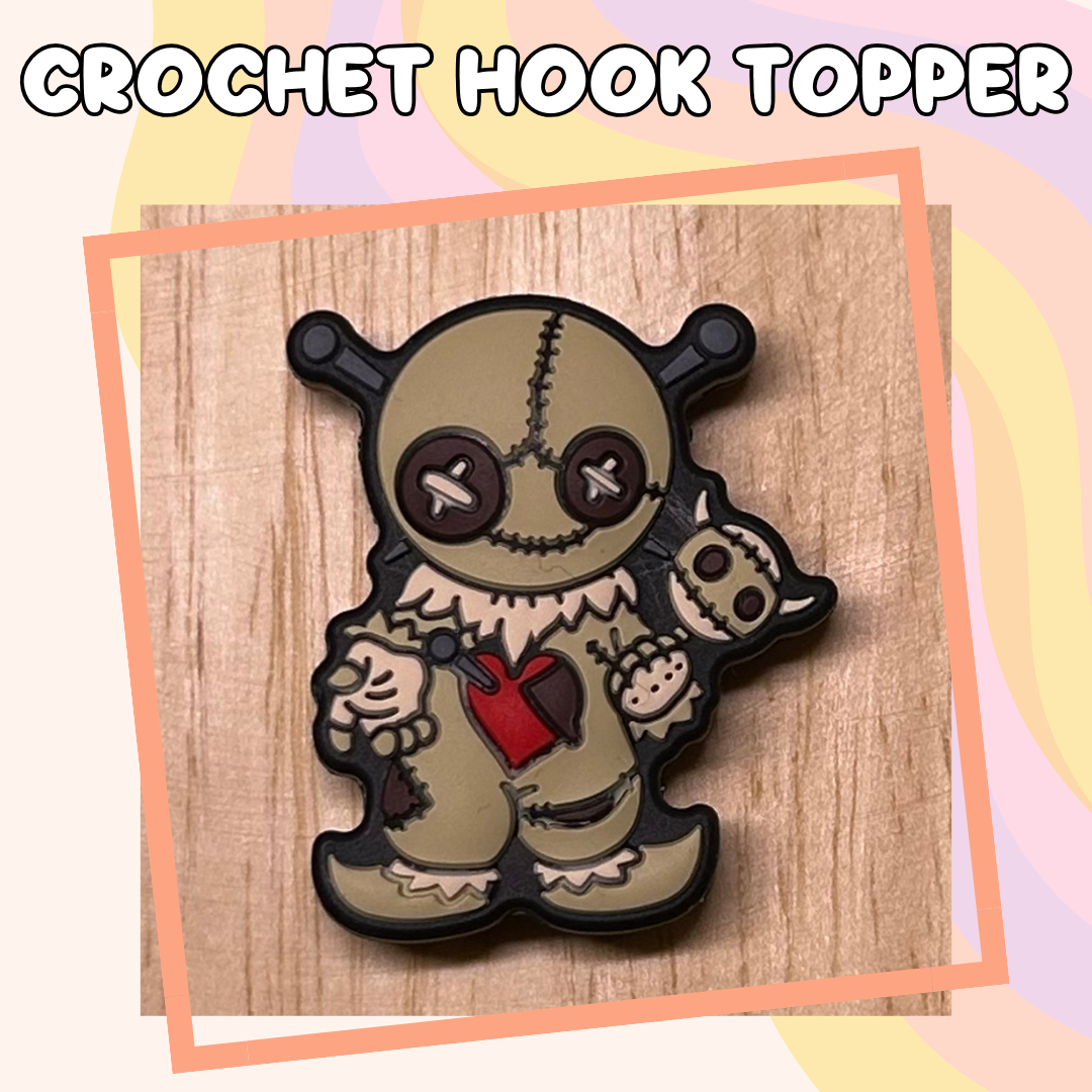 Horror Heart Voodoo Doll Crochet Hook