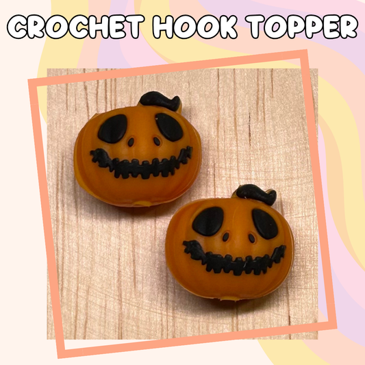 3D Topper Pumpkin Face Character Halloween Holiday Crochet Hooks New