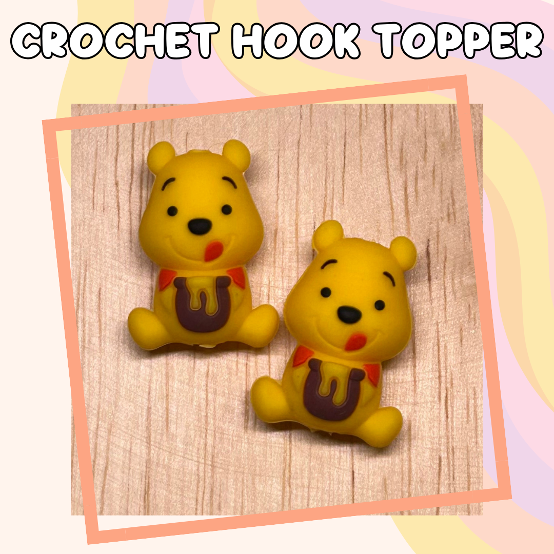 3D Topper Winnie Friends Bear Character Crochet Hooks New