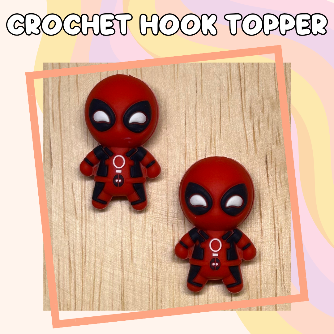 3D Topper Heroes and Villains Dead Dude Character Crochet Hooks New