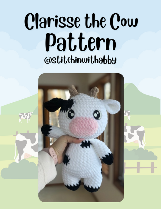 Clarisse the Cow Crochet Pattern