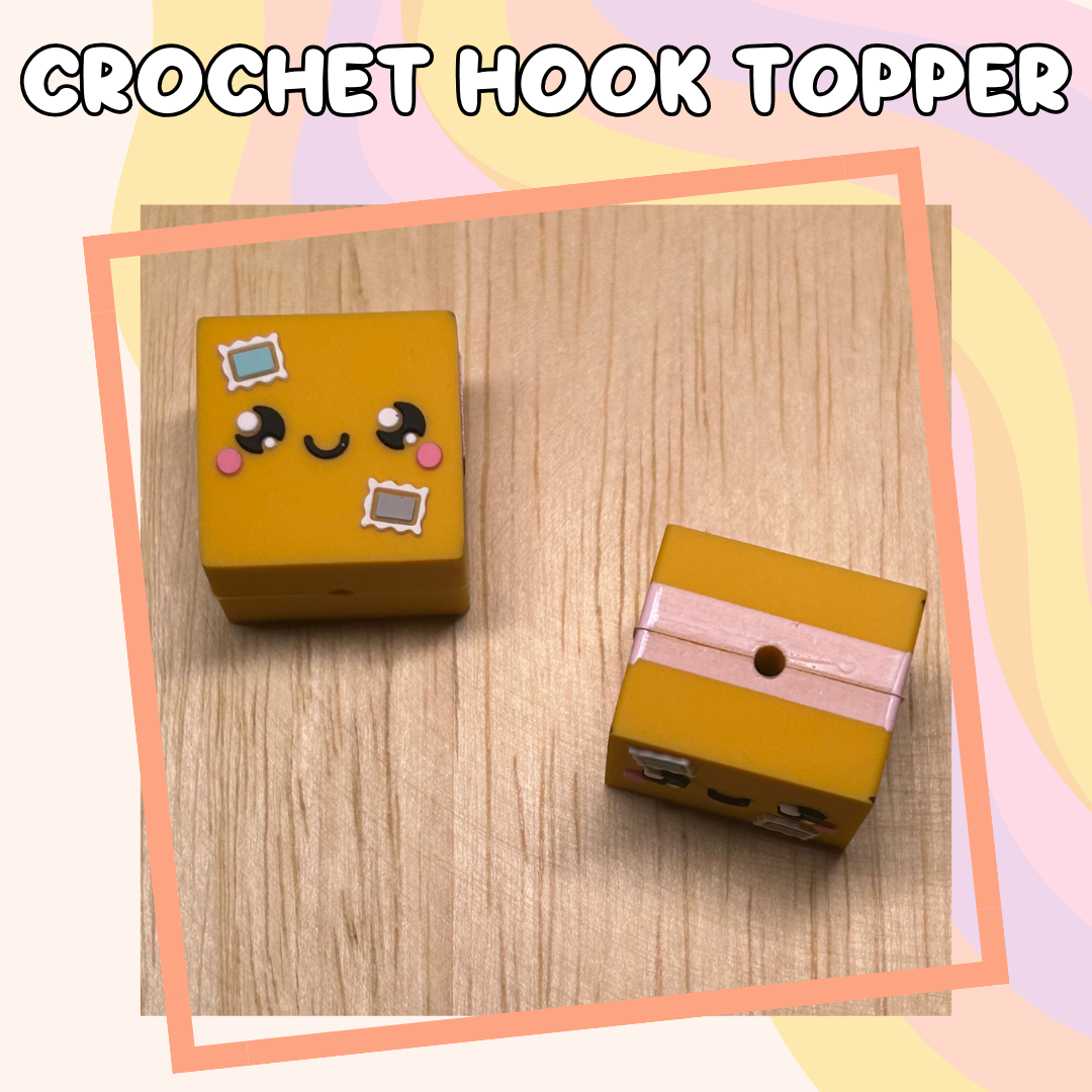 3D Topper Happy Mail Box Crochet Hook