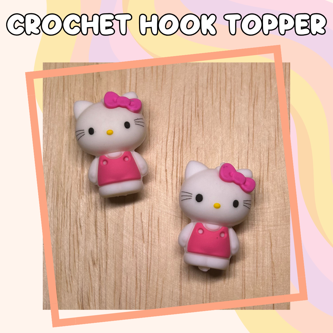 3D Topper HK Pink Dress Crochet Hook