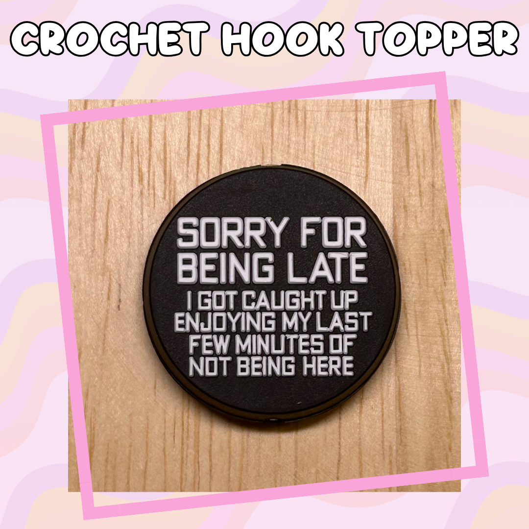 Sorry for Being Late Crochet Hook