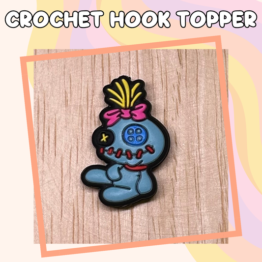 Blue Alien Scrump Doll Crochet Hook