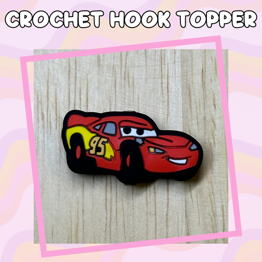 Car Character Lightning Car Crochet Hook