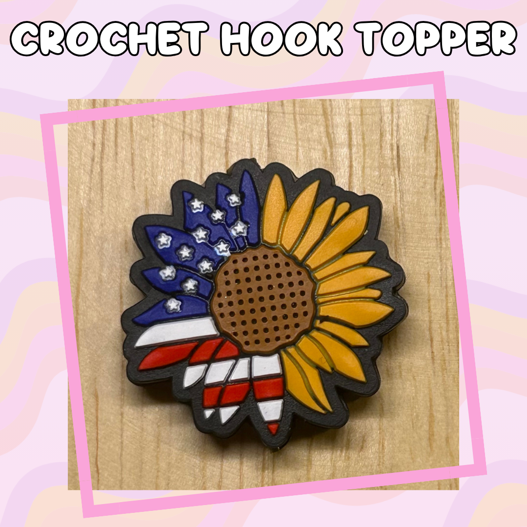 Patriotic Flower Crochet Hook