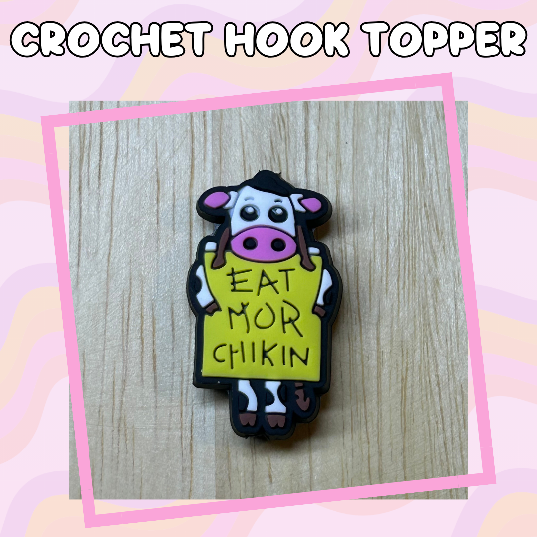 Food Eat More Chicken Crochet Hook