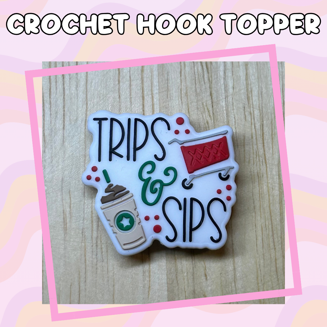 Food Trips and Sips Stars Coffee Crochet Hooks