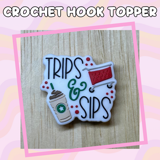 Food Trips and Sips Stars Coffee Crochet Hooks