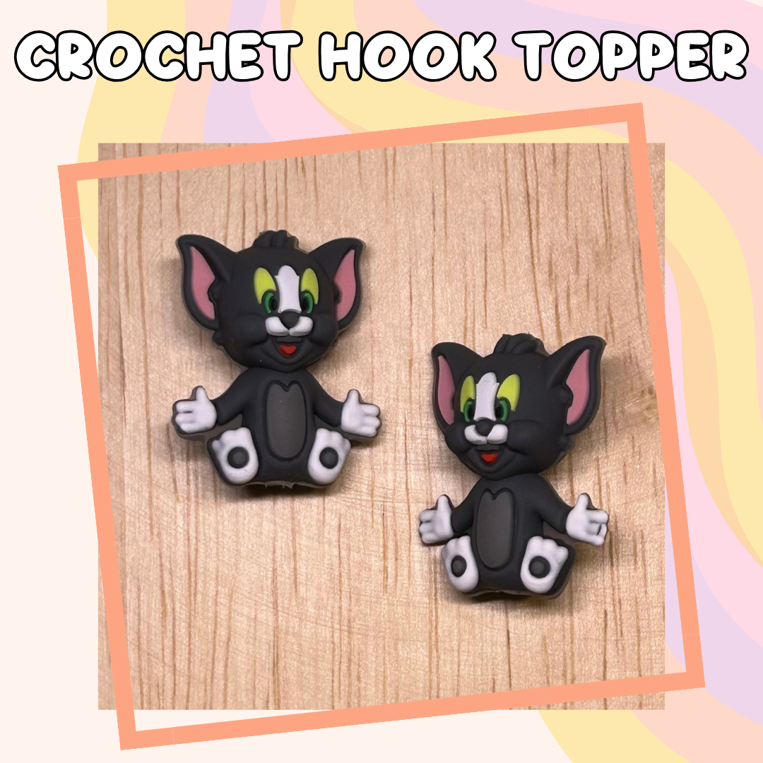 3D Topper Cat Character Crochet Hooks New