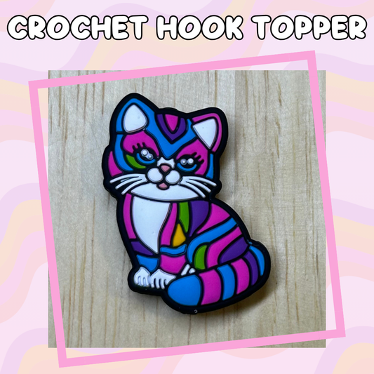 LF Inspired Rainbow Cat Crochet Hook