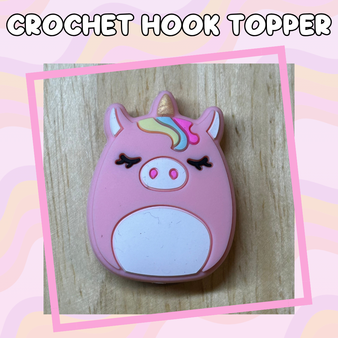 Squish Animal Unicorn Crochet Hooks