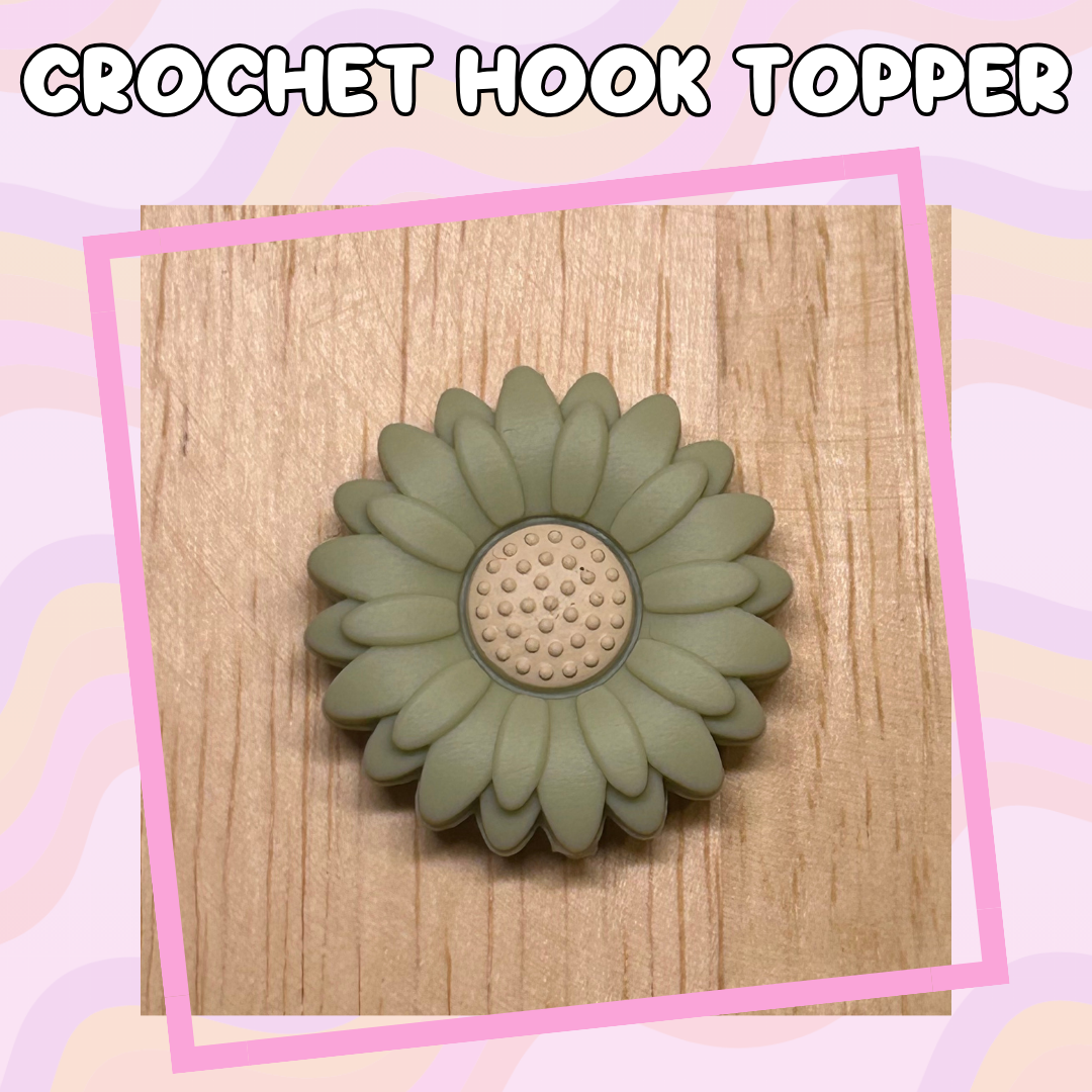 Flowers Green Crochet Hook