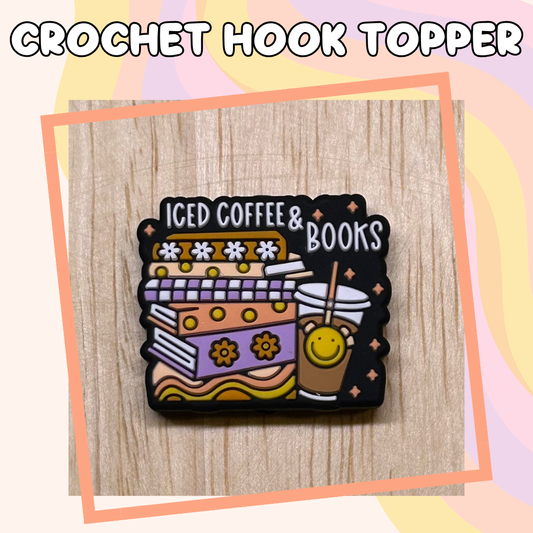 Iced Coffee and Books Crochet Hook