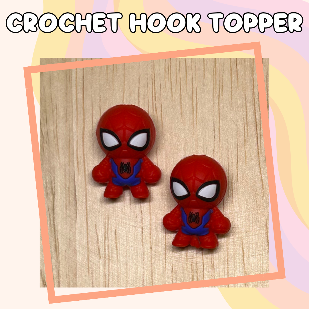 3D Topper Heroes and Villains Spider Character Crochet Hooks New