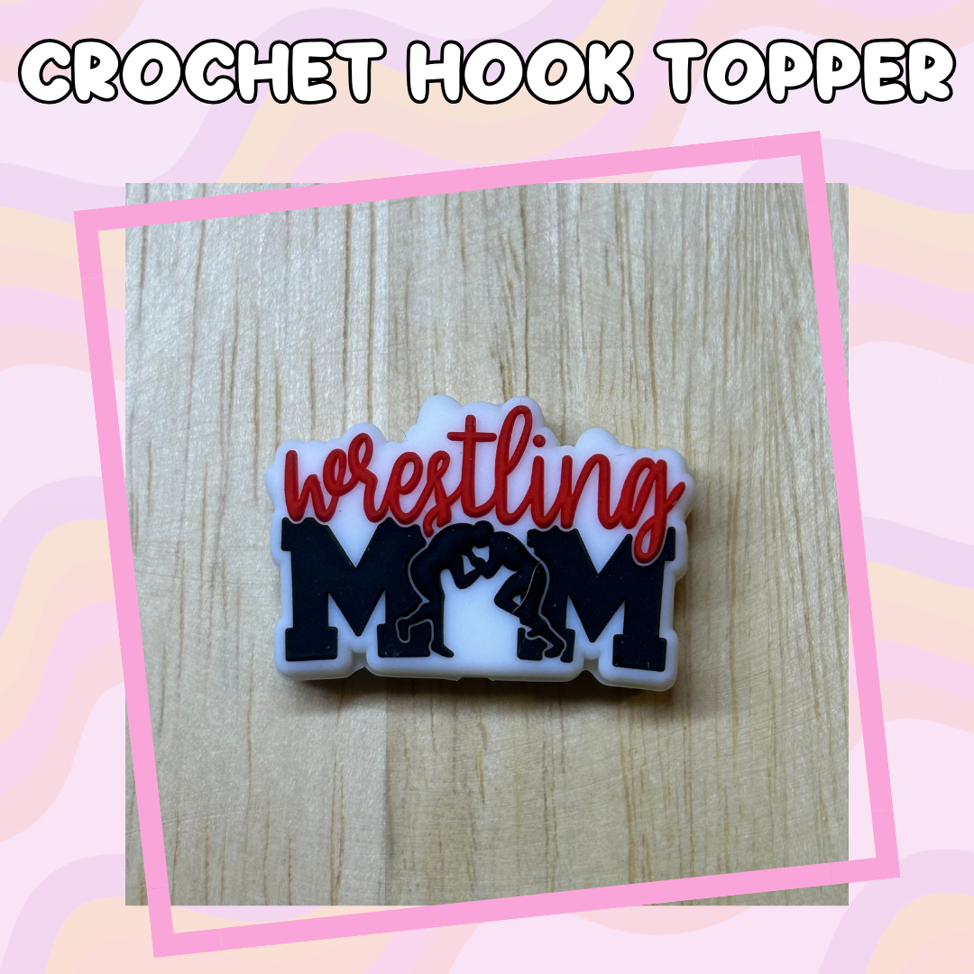 Sports Mom Wrestling Crochet Hooks