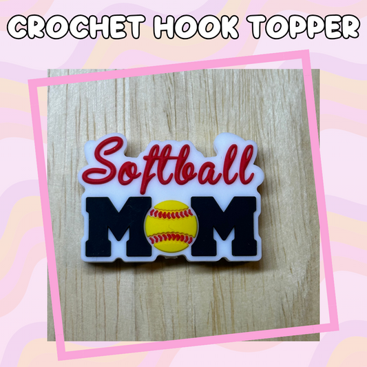 Sports Mom Softball Crochet Hooks