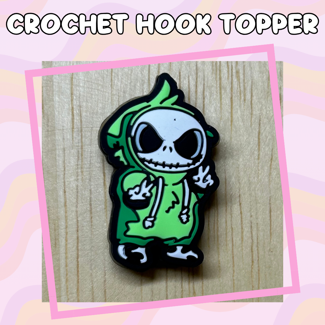 Mean One Character Skeleton Dude Crochet Hook