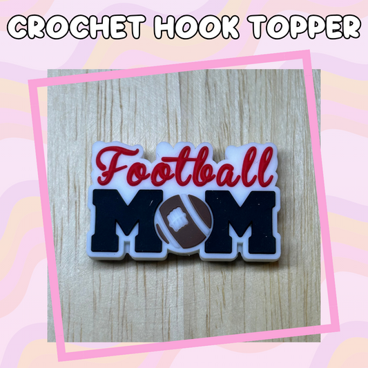 Sports Mom Football Crochet Hooks